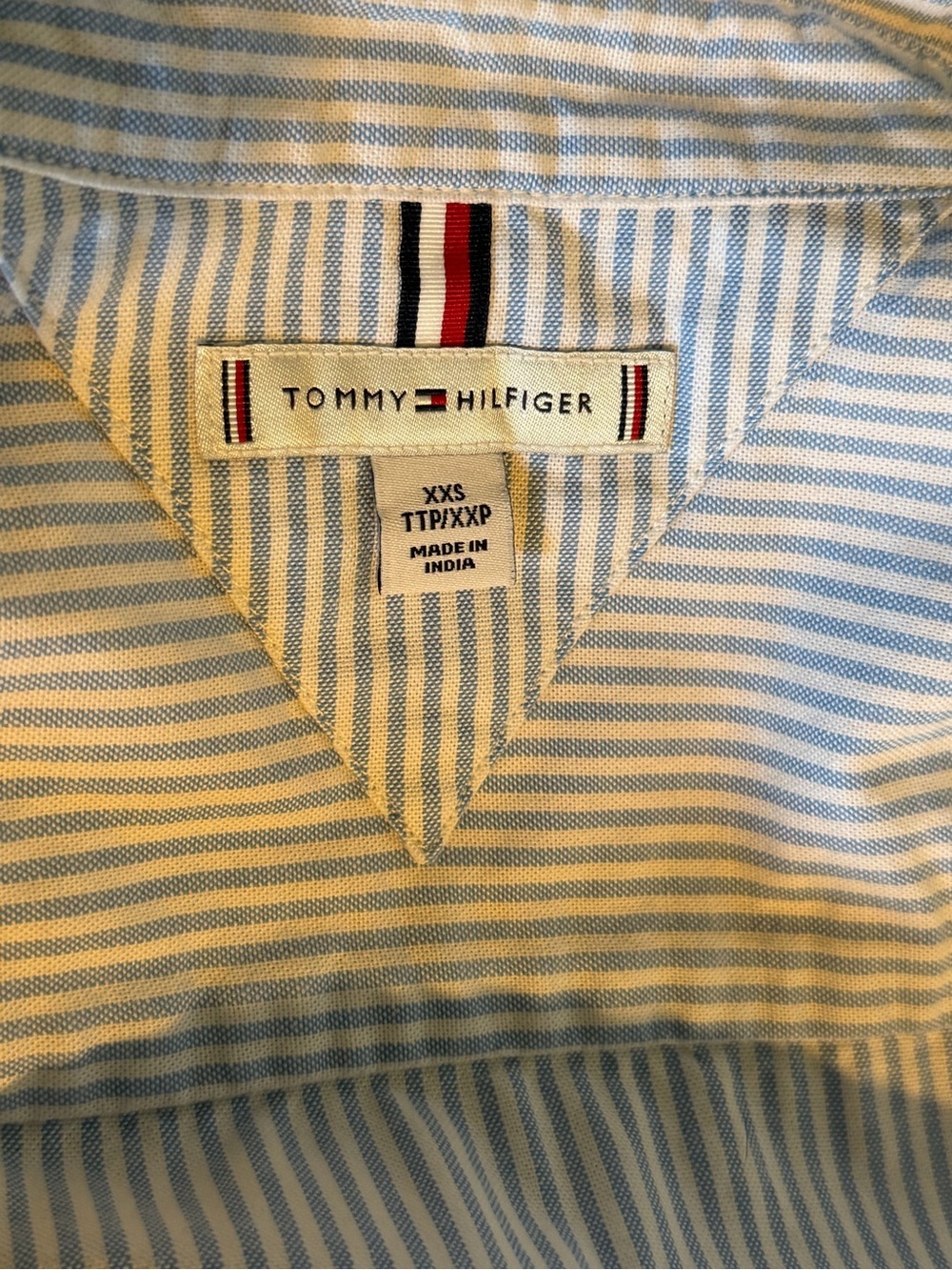 Tommy Hilfiger Pink & Blue Multistripe Oxford Shirtdress - Picture 9 of 9